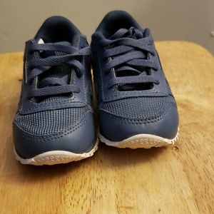 Blue and white Rebebok classic sneaker